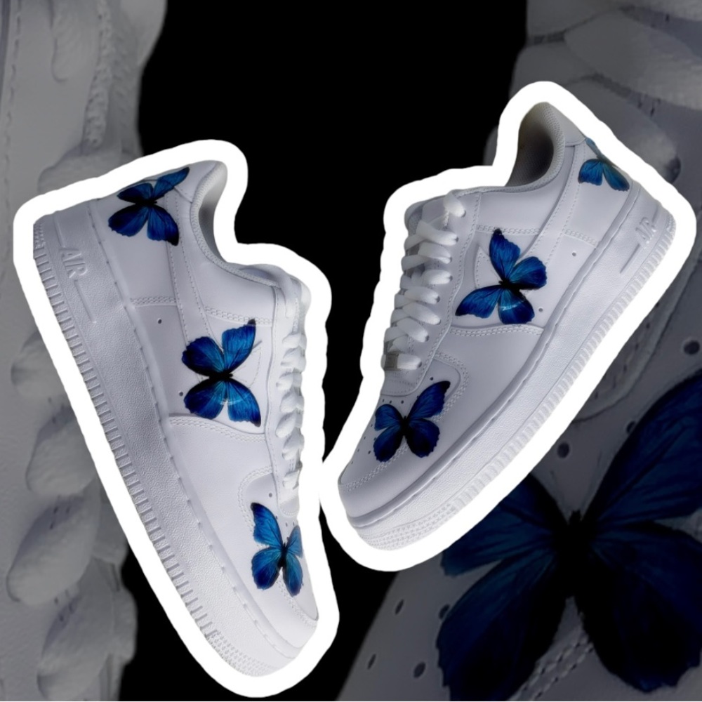 Women’s Custom Butterfly Air Force One Sneakers